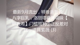 最新9月流出，特推新晋级，八字巨乳，洛丽塔裸舞萌妹【林鹿希】门槛福利②正反差对比，道具紫薇 (3)